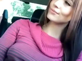 Very Hot Brunnete Russian Teen Anabelle20x Masturbate Solo Webcam Show In the Car